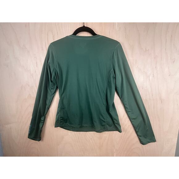 Carve Designs Women’s Long Sleeve Performance Top Green Scoop Neck Size L - Picture 3 of 8